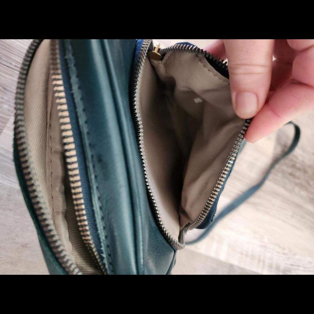 American Leather Teal Crossbody Bag - Picture 5 of 8